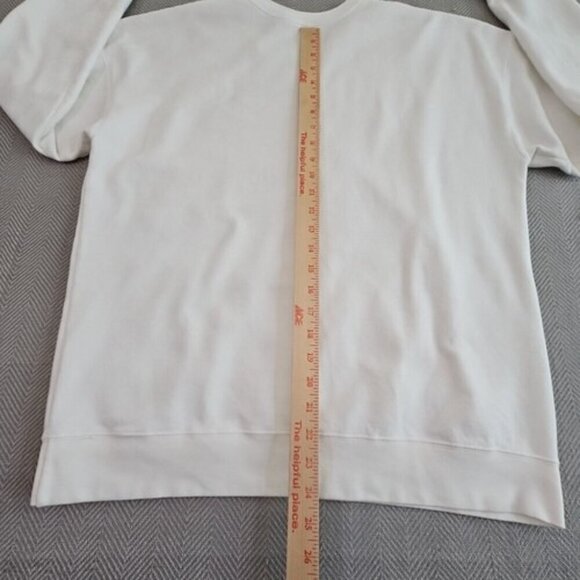 Tultex 340 Sweatshirt Men's Size Large White D A  D A Graphic Y2K Relaxed Fit - Picture 10 of 13